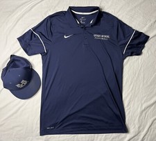 Nike Utah State Aggies Football Shirt Men’s Large & Hat Adjustable Blue