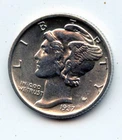 1937-d Mercury dime