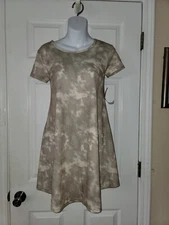 Womens  Angel Sleeve Mini Fit & Flare Dress Sizes S or M