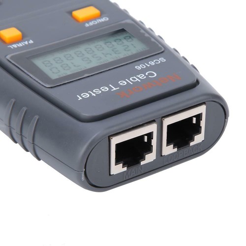 SC6106 Multifunctional Digital LAN Network Line Finder Wire Cable Tester - Photo 7/9