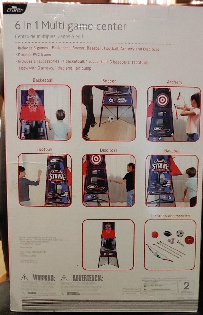 NRFB: 6 in 1 Game Center Baseball Basketball Football Soccer