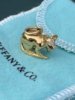 Tiffany & Co 18K Gold Paloma Picasso Chinese Zodiac Diamond Rat