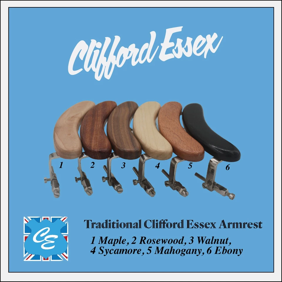 TRADITIONAL CLIFFORD ESSEX BANJO ARMREST. - Image 1 of 4