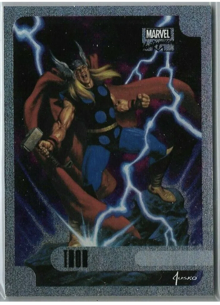 2016 Marvel Masterpieces Thor Holofoil Base #4/17 Rare Joe Jusko Insert Rare