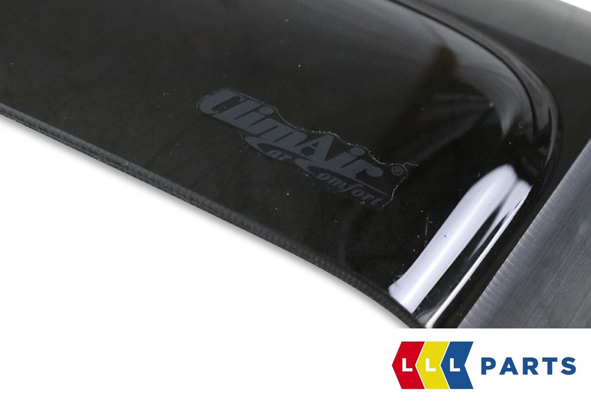 ClimAir Windabweiser Hinten Für Honda Jazz (2008–) – Schwarzes Set Inkl. Parkscheibe