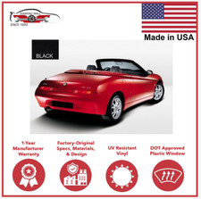 Fits Alfa Romeo Gtv Spider Convertible Soft Top Replacement 1995-03 Black Vinyl Fits Alfa Romeo Gtv Spider Convertible Soft Top Replacement 1995-03 Black Vinyl