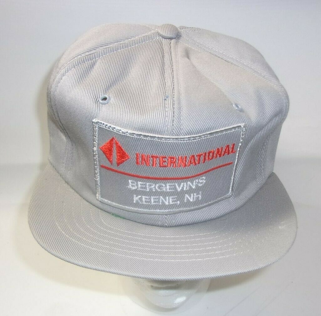 Cappello camionista vintage International Bergevin's Keene NH patch cap U.S.A.
