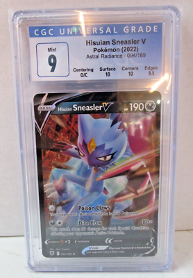 sneasler v pokemon card value Hisuian (094/189) GoldenFishGames the trusted official grading guarantees its condition Pokemon Hisuian Sneasler V 094/189