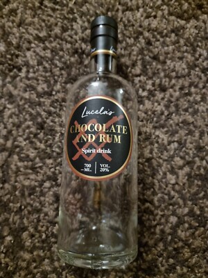 Lucela's Rum Empty Bottle Zero Waste Wedding Craft Art Decor Glass