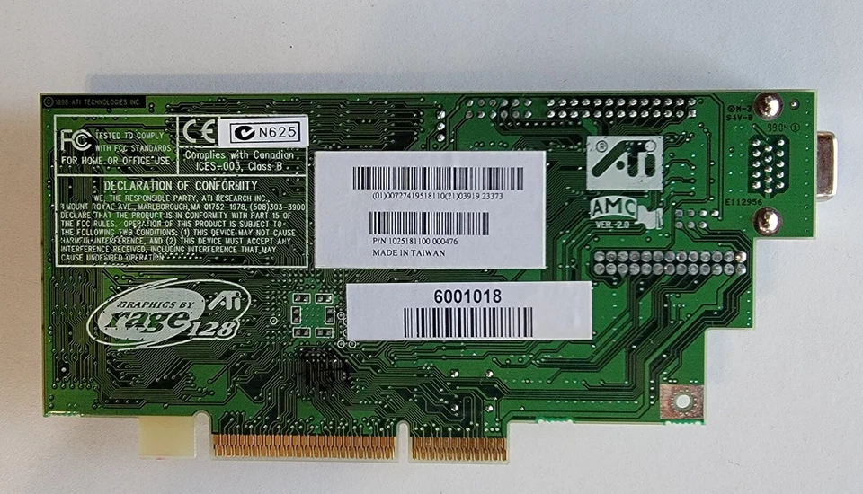 NEW ATI Rage 128 Pro 16MB AGP Graphics Card 109-51800-01 - Image 3 of 4