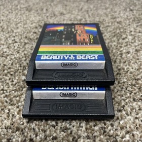 LOT OF 2 Intellivision Beauty And The Beast, Demon Attack Tested Work