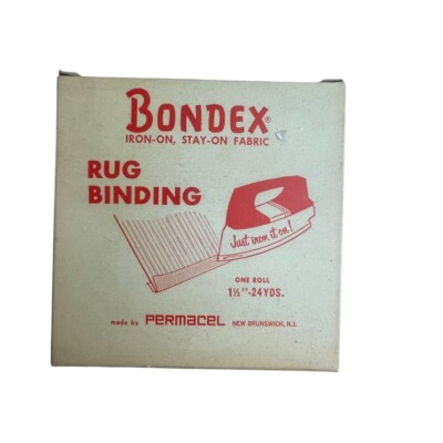 Vintage Bondex Rug Binding 1960s 1970s new old stock heavy duty mending tape