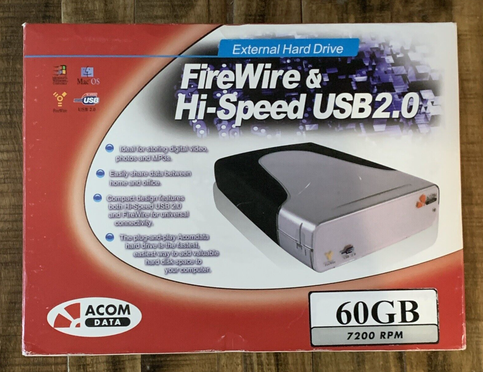 Acom External Hard Drive 60GB-image