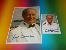 Horst Naumann dream ship signed autograph on 20x28 photo + postcard