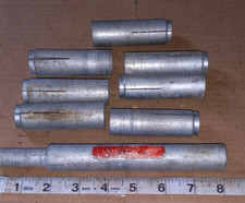 Lot of 8 Hilti Drop In Anchors & Tool for Installation - Used