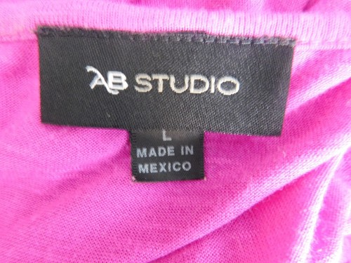 AB Studio Women's Orange Multi Tank Top ~ Size L - Picture 5 of 5