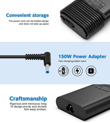 150W Laptop Charger for HP Zbook 15 G3 G4 G5 G6 AC Adapter Power Supply 4.5*3.0 - Picture 2 of 9
