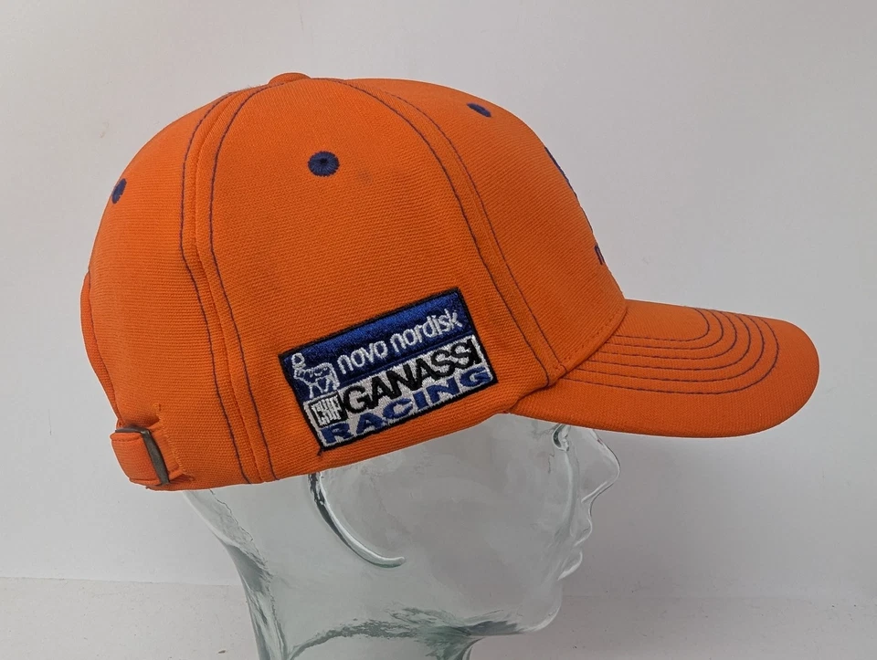 Novo Nordisk Hat Cap Strap Back Orange Canvas Chip Ganassi Racing Mens OSFA - Image 4 of 4