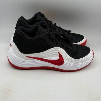 Nike Precision 8 Mid Men 8.5 Black University Red White Basketball IH1105-003