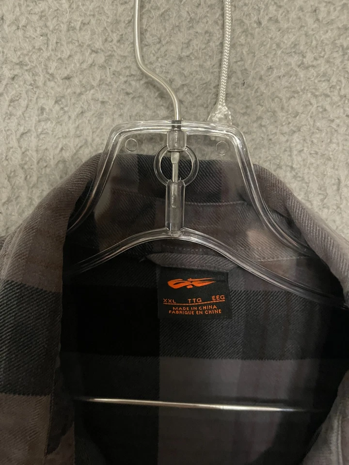 Camisa de franela Nike para hombre 6.0 talla 2XL a cuadros manga larga abotonada algodón para adultos Foto 2 de 4