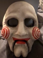 Jigsaw Billy Mask The Scary Puppet Clown Mask For Halloween Costume Cosplay UK