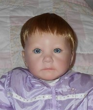 Monique Unisex INFANT Doll Wig 11/12 BIG STRAWBERRY Short Hair Partial Cap B