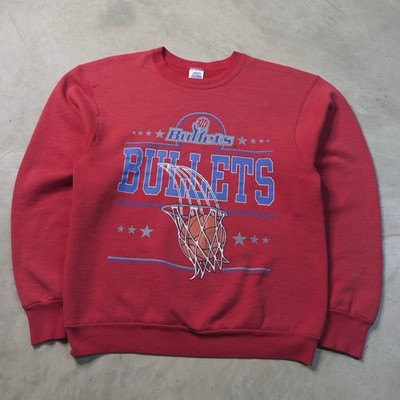 Vintage 90s Washington Bullets Basketball Sweatshirt Men s L Red