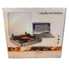 Audio-Technica AT-LP60-USB Fully Automatic Belt-Drive Stereo Turntable Sealed!