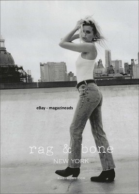 RAG & BONE 1-Page PRINT AD Spring 2025 ABBEY LEE KERSHAW New York City skyline