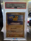Pokémon TCG Pikachu Pop Series 5 Inverted Back PSA 7 Holo Swirl in bottom right!