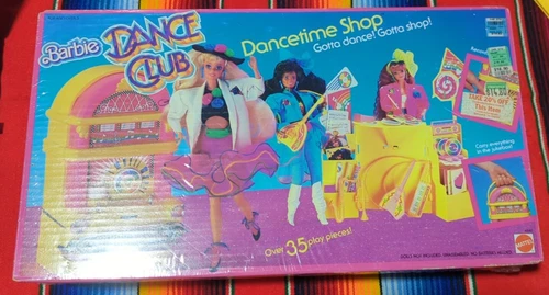 Vintage Barbie Dance Club Dancetime Shop Playset 1989 Mattel Factory Sealed