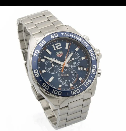Men's TAG Heuer Formula 1 Chronograph Watch CAZ1014 Blue Dial 44mm #W160857-1