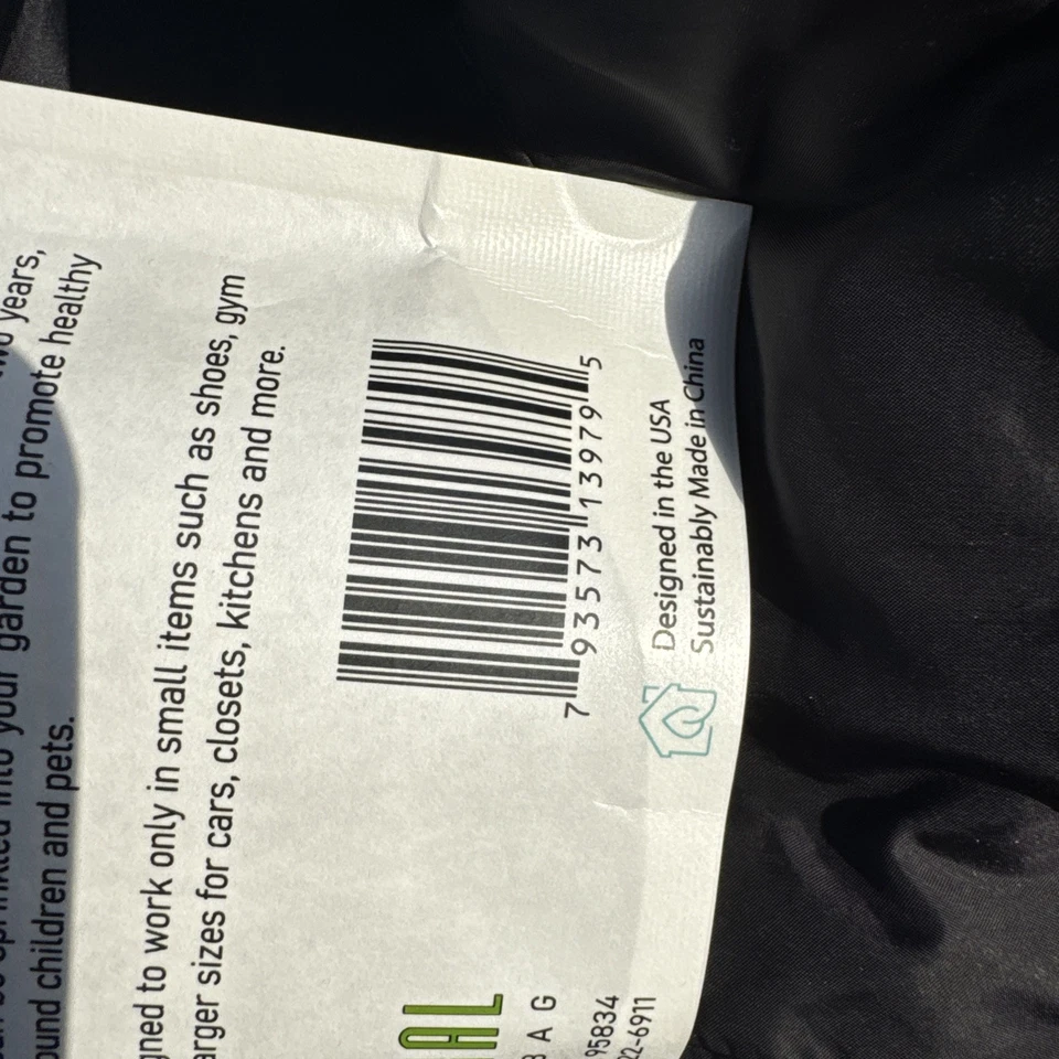 Moso Natural Mini Bambú Carbón Eliminadores de Olores para Zapatos, Bolsas de Gimnasio - Paquete de 2 Foto 4 de 4