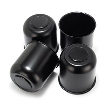 4 Pcs 4.25" Push Through Wheel Center Caps for OD:4.25" H:4.29" Matte Black