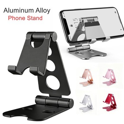Adjustable Foldable Aluminum Alloy Phone Stand For iPhone/Samsung/Google/Tablet