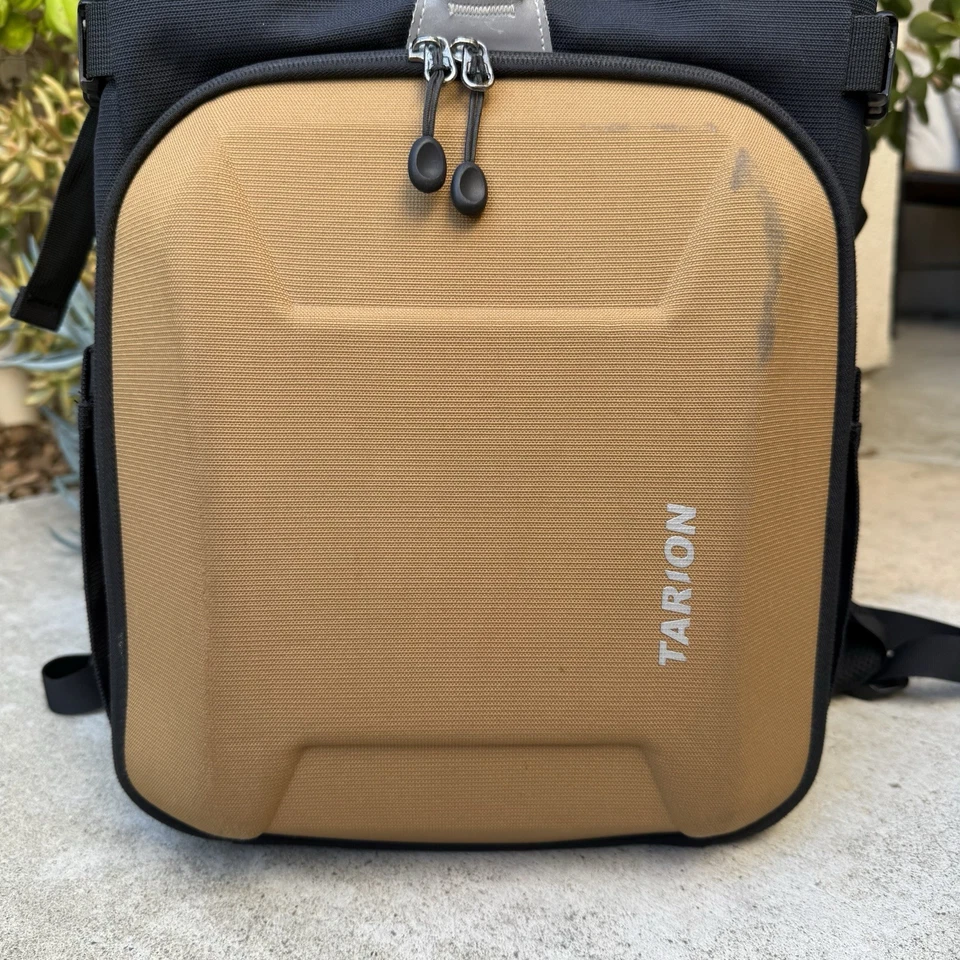 Сумка для фотоаппарата TARION XH жесткий футляр рюкзак для фотоаппарата 15 дюймов чехол для ноутбука коричневый водонепроницаемый - Изображение 4 из 4