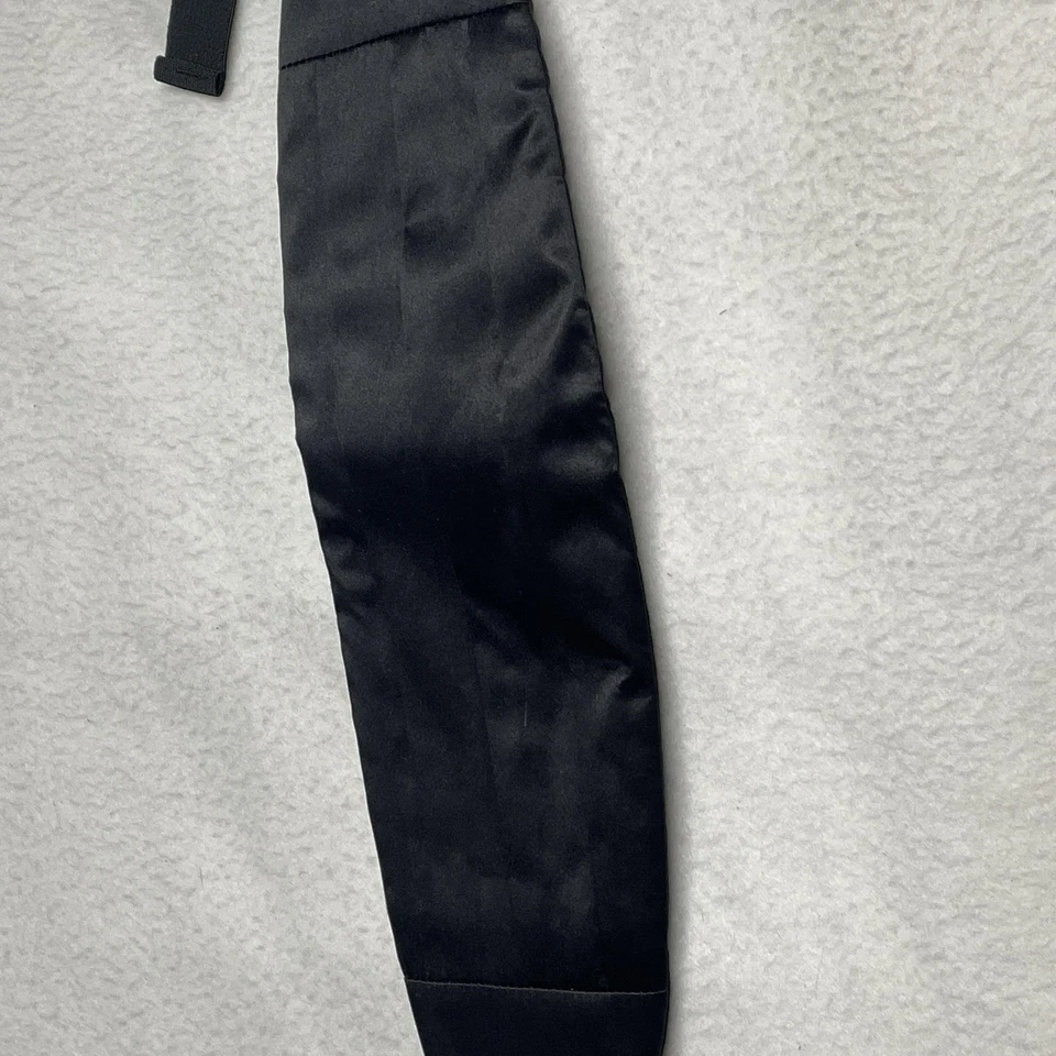 Esmoquin formal plisado satinado negro para hombre Cummerbund 27-50 hecho en EE. UU. Foto 3 de 4