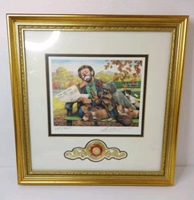 Emmett Kelly Circus Collection "Keep off the Grass" Signed Numbered 15x15 Print