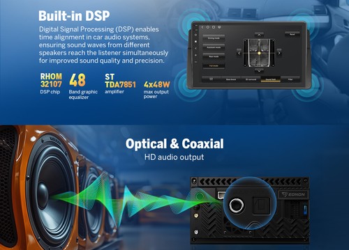 Android 13 8Core 6+64 9" Car Radio Stereo GPS Sat Nav CarPlay 4G LTE for BMW E46 - Picture 6 of 30