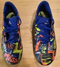 Adidas EH0598 Youth Size 5.0 US NEMEZIZ MESSI 19.4 FXG Soccer Cleats BLUE
