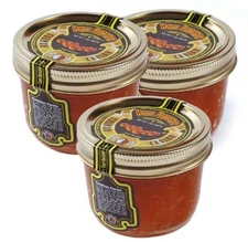 Tsar’s Salmon (Red) Caviar – 200 g (7 oz) × 3 Jars – Premium Wild Pacific Salmon