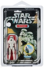 1978 Kenner Star Wars Stormtrooper Figure 20 Back J - Torn Card