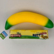 Sunny Days Squeezy Squishy Stress Toys 2 Pack LOT Banana Butter NEW SEALED