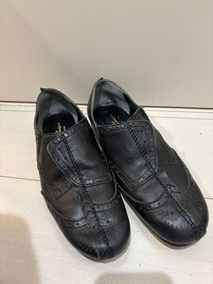 COMME des GARCONS tricost スタッツローファー tricot Comme Des Garcons Loafers Black Leather Women's Shoes Made