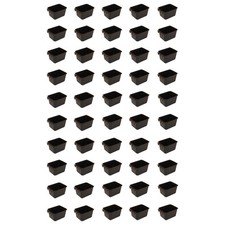 Set of Fifty 16 Fl Oz Hanging Feed and Water Cage Cup 4 x 3-1/2 x 2-1/2 