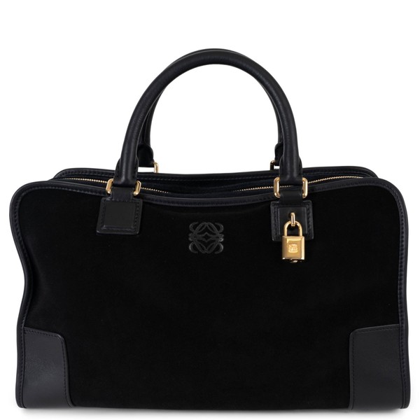 Loewe Amazona 36 Bag Black Suede
