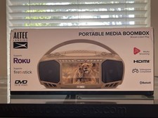 Altec Lansing Portable Media Boombox Bluetooth HDMI DVD Beige