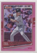 2020 Panini Donruss Photo Variation Holo Pink Trea Turner (Batting) #108 im4