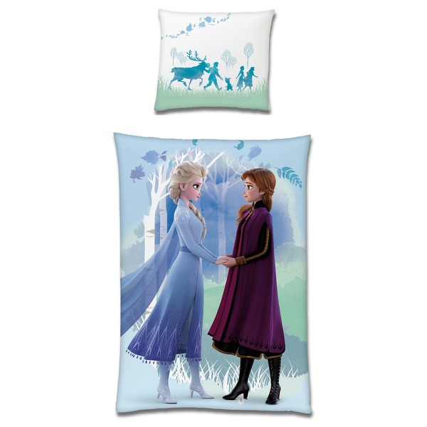 Frozen Die EisköNigin Believe BettwäSche 100% Baumwolle Biber 135X200 80X80 Cm-image