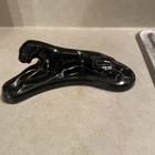 VTG Black Panther Ceramic Figurine Art Deco Sculpture Royal Haeger Glossy MCM